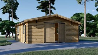 Tregarasje 36m², (6mx6m), 44 mm