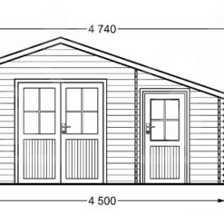 Redskapsbod BENINGTON 13m², 34 mm