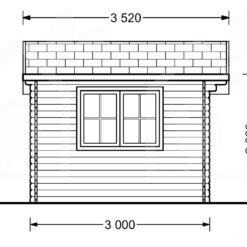 Redskapsbod BENINGTON 13m², 34 mm