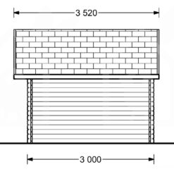 Redskapsbod BENINGTON 13m², 34 mm
