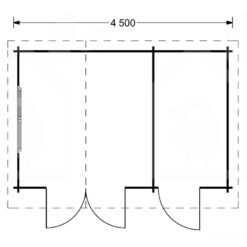 Redskapsbod BENINGTON 13m², 34 mm