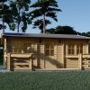 Trehytte med terrasse ALTO 31m², 44mm