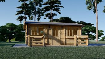 Trehytte med terrasse ALTO 31m², 44mm