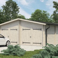 Dobbeltgarasje hangar på 54 m² med en tykkelse på 44 / 66 mm