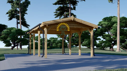 Tre carport Classic 3m x 6m