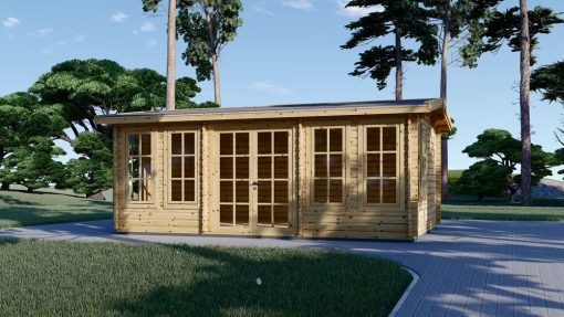 Trehytte DEVON 24m², 44mm