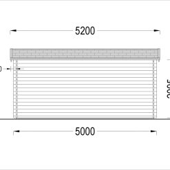 Trehytte ESSEX 19.9m², 44mm