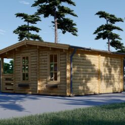 Trehytte ROYAL 25m² med terrasse, 44mm