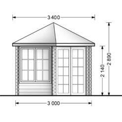 Lite hus KIM 15 m², 44mm