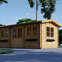 Trehytte OAK 18m², 44mm