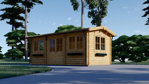 Trehytte OAK 18m², 44mm