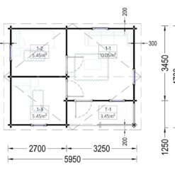 Trehytte NANTES 30m²