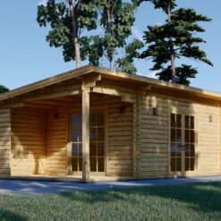 Trehytte Carl 19.9m² + terrasse, 34mm