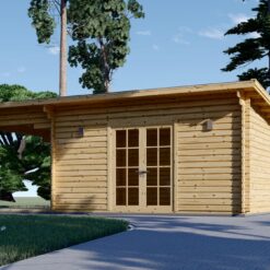 Trehytte Carl 19.9m² + terrasse, 34mm