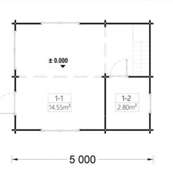 Feriehus AVIGNON med loft 19.9m² + 16,6m², 44 mm