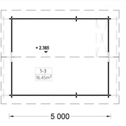 Feriehus AVIGNON med loft 19.9m² + 16,6m², 44 mm