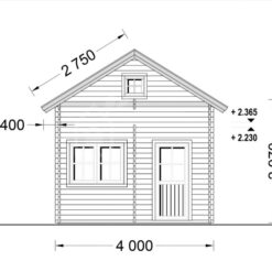 Feriehus AVIGNON med loft 19.9m² + 16,6m², 44 mm