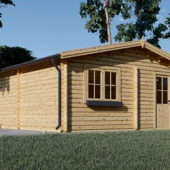 Dobbel tregarasje alternativ 36m², (6mx6m), 44mm