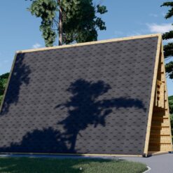 Trehytte med hems TIPI (4.5m x 7m), 44 mm