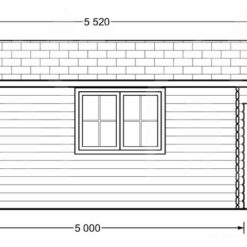 Gjestehus NICA 25m², 44mm