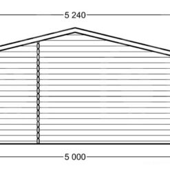 Gjestehus NICA 25m², 44mm