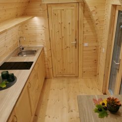 Luksus isolert Camping Pod 6,6 m (med sideinngang)