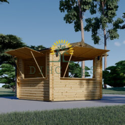 Kiosk 16 m² (4m x 4m), 44mm