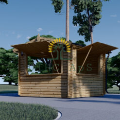 Kiosk 16 m² (4m x 4m), 44mm