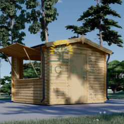 Kiosk 16 m² (4m x 4m), 44mm