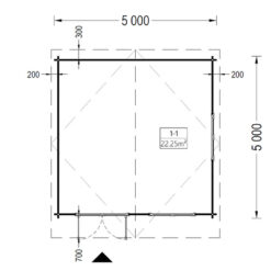 Trehytte WISSOUS 25m²