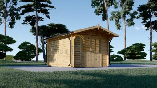 Redskapsbod PETER 12m² (3m x 4m), 34mm