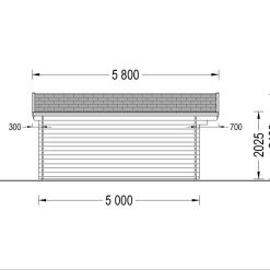Trehytte LILLE 19.9m², 34mm