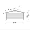 Trehytte LILLE 19.9m² (5×4), 34mm