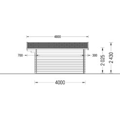 Trehytte PALMA 16m², 34mm