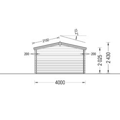 Trehytte PALMA 16m², 34mm