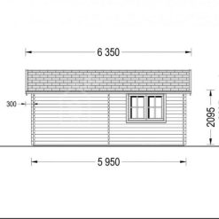Tregarasje 30 m², 44mm