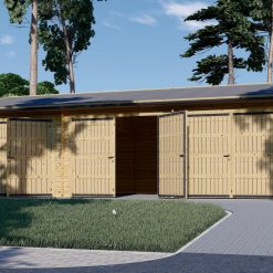 Trippel garasje 54 m² (9m x 6m), 44mm