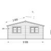 Trippel garasje 54 m² (9m x 6m), 44mm