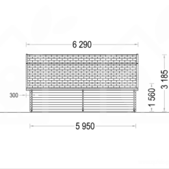 Tregarasje Texas 36m², 44mm