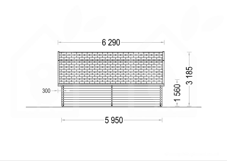 Tregarasje Texas 36m², 44mm