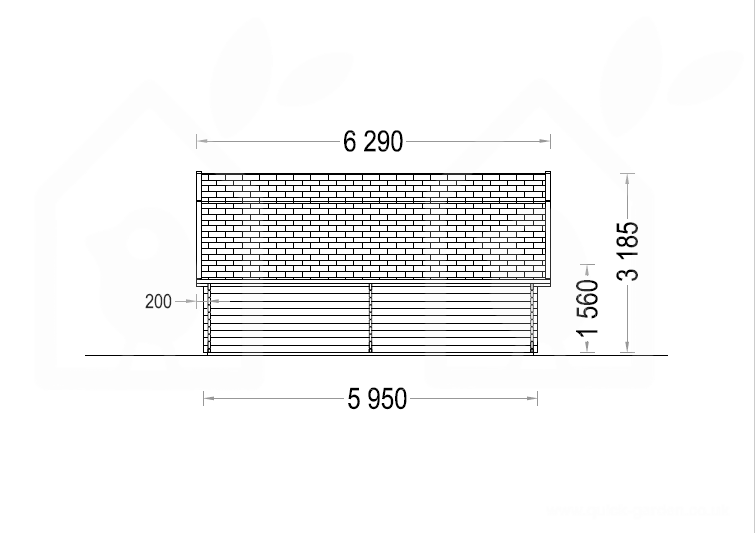 Tregarasje Texas 36m², 44mm