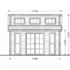 Trehytte Alabama 20m², 44mm