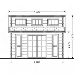 Trehytte Alabama 20m², 44mm