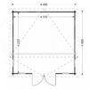 Trehytte Alabama 20m², 44mm