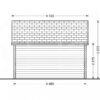 Trehytte Alabama 20m², 44mm