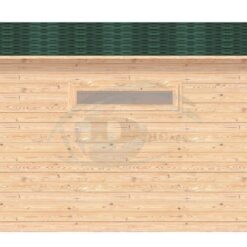 Garage med redskabsrum 5m x 5m, 44mm-right