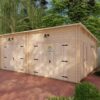 Dobbelt garage 7m x 5.5m, 44 mm