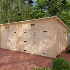 Dobbelt garage 7m x 5.5m, 44 mm