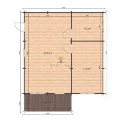 Sommerhus Hakan (7m x 7.19m), 44mm