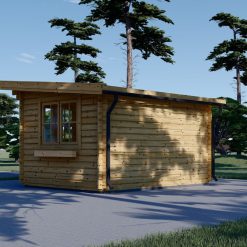 Redskapsbod Lille flatt tak 12 m², 34mm